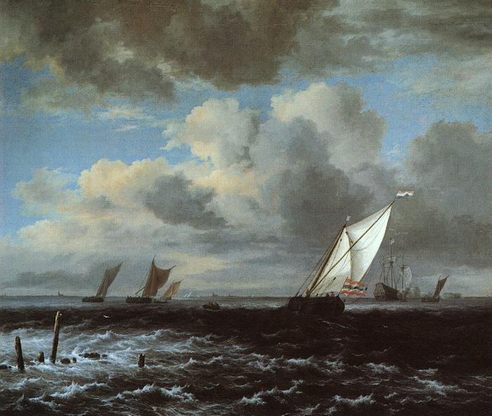 Jacob van Ruisdael Rough Sea Germany oil painting art